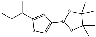 2-(sec-Butyl)thiophene-4-boronic acid pinacol ester 구조식 이미지