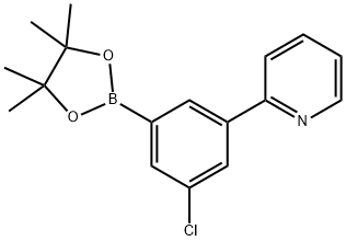 3-(Pyridin-2-yl)-5-chlorophenylboronic acid pinacol ester 구조식 이미지