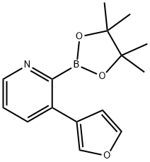 3-(3-Furyl)pyridine-2-boronic acid pinacol ester Structure