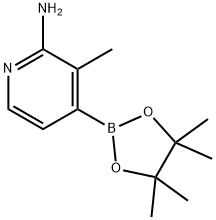 2-Amino-3-methylpyridine-4-boronic acid pinacol ester Structure