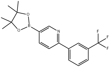 6-(3-Trifluoromethylphenyl)pyridine-3-boronic acid pinacol ester Structure
