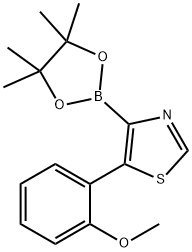 5-(2-Methoxyphenyl)thiazole-4-boronic acid pinacol ester Structure