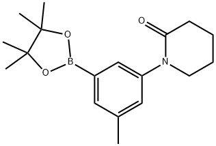 1-[3-(TETRAMETHYL-1,3,2-DIOXABOROLAN-2-YL)-5-METHYLPHENYL]PIPERIDIN-2-ONE Structure