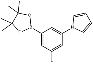 1-(3-fluoro-5-(4,4,5,5-tetramethyl-1,3,2-dioxaborolan-2-yl)phenyl)-1H-pyrrole Structure
