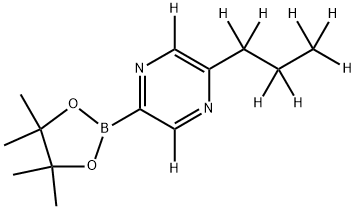 [(5-n-Propyl)pyrazine-d9]-2-boronic acid pinacol ester 구조식 이미지