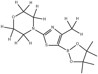 (4-Methyl-2-morpholino-d11)-thiazole-5-boronic acid pinacol ester 구조식 이미지