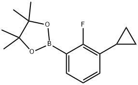 2-(3-cyclopropyl-2-fluorophenyl)-4,4,5,5-tetramethyl-1,3,2-dioxaborolane Structure