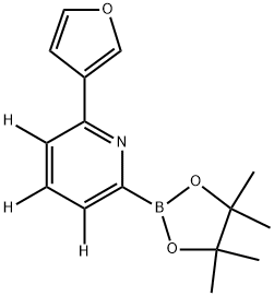 6-(3-Furyl)(pyridine-d3)-2-boronic acid pinacol ester 구조식 이미지