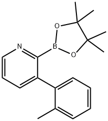 3-(2-Tolyl)pyridine-2-boronic acid pinacol ester Structure