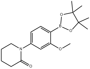 1-[4-(TETRAMETHYL-1,3,2-DIOXABOROLAN-2-YL)-3-METHOXYPHENYL]PIPERIDIN-2-ONE Structure