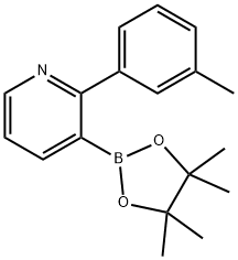 2-(3-Tolyl)pyridine-3-boronic acid pinacol ester 구조식 이미지