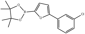 5-(3-Chlorophenyl)furan-2-boronic acid pinacol ester Structure