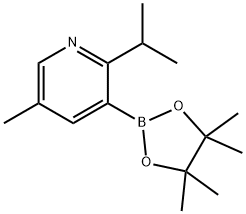 5-Methyl-2-(iso-propyl)pyridine-3-boronic acid pinacol ester Structure