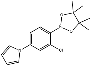 2-Chloro-4-(1H-pyrrol-1-yl)phenylboronic acid pinacol ester Structure