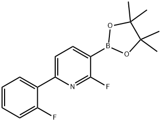 2-Fluoro-6-(2-fluorophenyl)pyridine-3-boronic acid pinacol ester 구조식 이미지