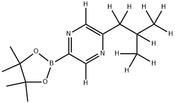 [5-(iso-Butyl)pyrazine-d11]-2-boronic acid pinacol ester 구조식 이미지