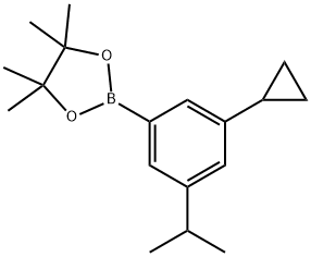 2-(3-cyclopropyl-5-isopropylphenyl)-4,4,5,5-tetramethyl-1,3,2-dioxaborolane 구조식 이미지