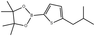 5-(2-Methylpropyl)thiophene-2-boronic acid pinacol ester 구조식 이미지