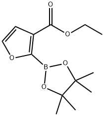 3-(Ethoxycarbonyl)furan-2-boronic acid pinacol ester 구조식 이미지