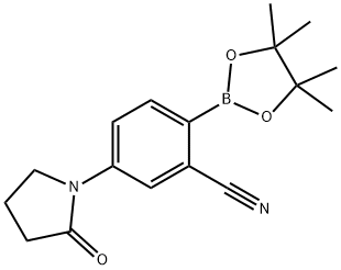 1-[4-(TETRAMETHYL-1,3,2-DIOXABOROLAN-2-YL)-3-CYANOPHENYL]PYRROLIDIN-2-ONE Structure