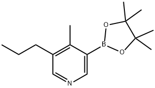 4-Methyl-5-(n-propyl)pyridine-3-boronic acid pinacol ester Structure