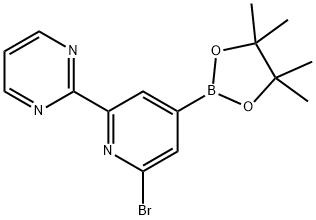 2-Bromo-6-(2-pyrimidyl)pyridine-4-boronic acid pinacol ester Structure