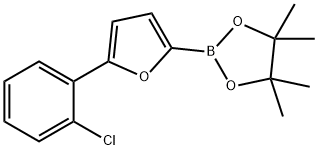 5-(2-Chlorophenyl)furan-2-boronic acid pinacol ester Structure