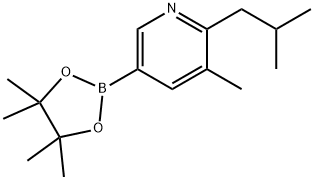 5-Methyl-6-(iso-butyl)pyridine-3-boronic acid pinacol ester Structure