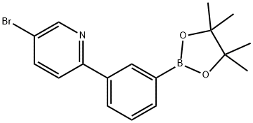 3-(5-Bromopyridin-2-yl)phenylboronic acid pinacol ester 구조식 이미지