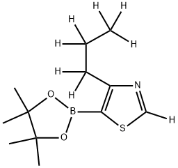 [4-(n-Propyl)thiazole-d8]-5-boronic acid pinacol ester Structure