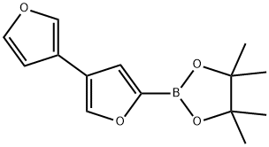 4-(3-Furyl)furan-2-boronic acid pinacol ester 구조식 이미지