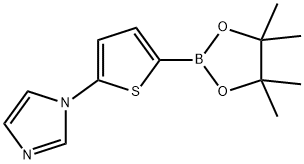 5-(Imidazol-1-yl)thiophene-2-boronic acid pinacol ester 구조식 이미지