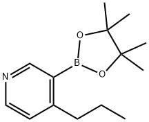 4-(n-Propyl)pyridine-3-boronic acid pinacol ester 구조식 이미지