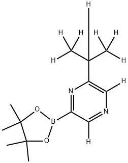 [6-(iso-Propyl)pyrazine-d9]-2-boronic acid pinacol ester 구조식 이미지