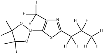 [4-Methyl-2-(n-propyl)-d10]-thiazole-5-boronic acid pinacol ester 구조식 이미지