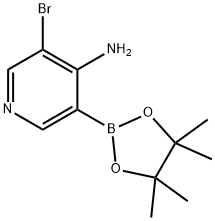 4-Amino-5-bromopyridine-3-boronic acid pinacol ester 구조식 이미지