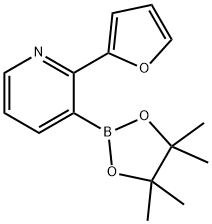 2-(2-Furyl)pyridine-3-boronic acid pinacol ester Structure