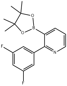 2-(3,5-Difluorophenyl)pyridine-3-boronic acid pinacol ester Structure