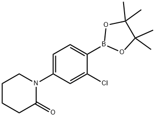 1-[4-(TETRAMETHYL-1,3,2-DIOXABOROLAN-2-YL)-3-CHLOROPHENYL]PIPERIDIN-2-ONE Structure