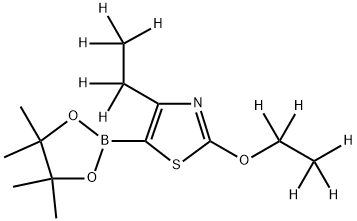 (2-Ethoxy-4-ethyl-d10)-thiazole-5-boronic acid pinacol ester 구조식 이미지