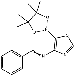 4-(N-Phenylmethylene)thiazole-5-boronic acid pinacol ester Structure