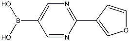 (2-(furan-3-yl)pyrimidin-5-yl)boronic acid Structure