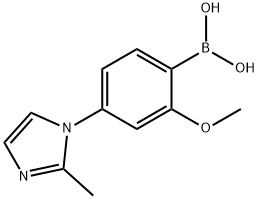 2-Methoxy-4-(2-methylimidazol-1-yl)phenylboronic acid Structure