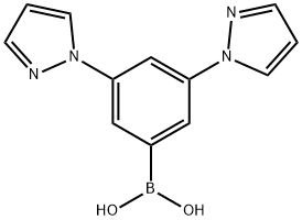 3,5-Bis(1H-pyrazol-1-yl)phenylboronic acid 구조식 이미지