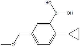 2-Cyclopropyl-5-(methoxymethyl)phenylboronic acid 구조식 이미지