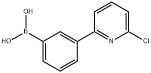 3-(6-Chloropyridin-2-yl)phenylboronic acid 구조식 이미지