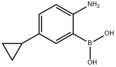 (2-amino-5-cyclopropylphenyl)boronic acid 구조식 이미지