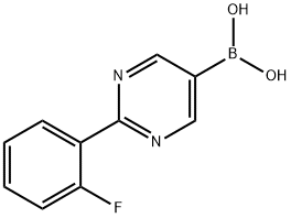 (2-(2-fluorophenyl)pyrimidin-5-yl)boronic acid 구조식 이미지