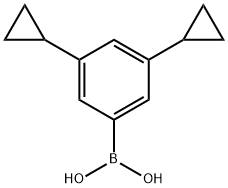 3,5-Dicyclopropylphenylboronic acid 구조식 이미지