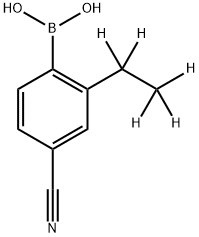 4-Cyano-2-(ethyl-d5)-phenylboronic acid Structure